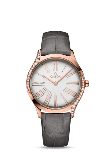 Omega De Ville Trésor 36 Sedna Gold / Silver Roman / Alligator